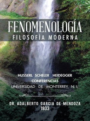 cover image of Fenomenología